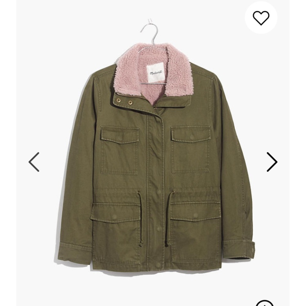 Madewell Sherpa Trimmed Surplus Jacket